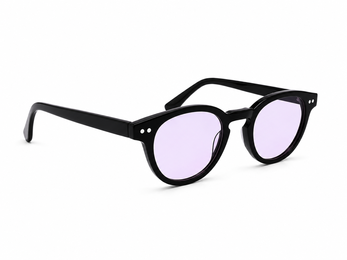 Purple tinted glasses black fame