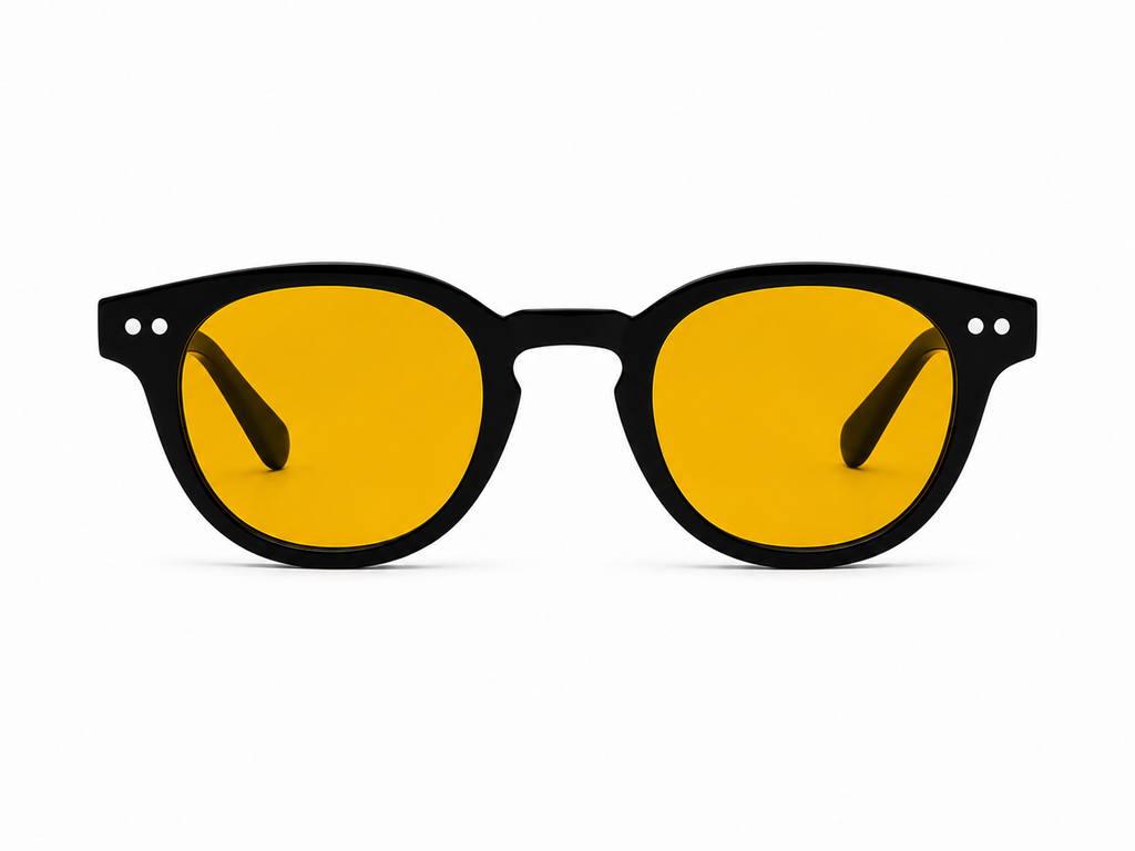 PFB & Co Black frame yellow tint