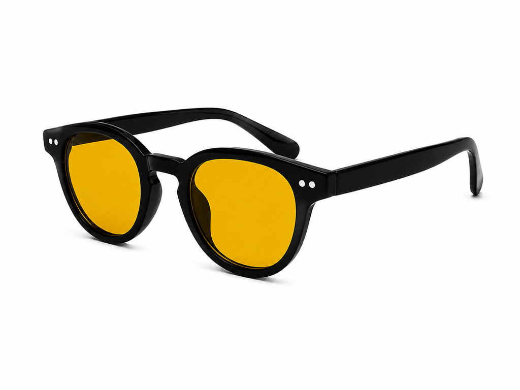 PFB & Co Black frame yellow tint