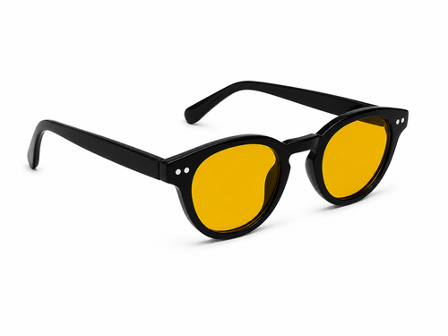 PFB & Co Black frame yellow tint