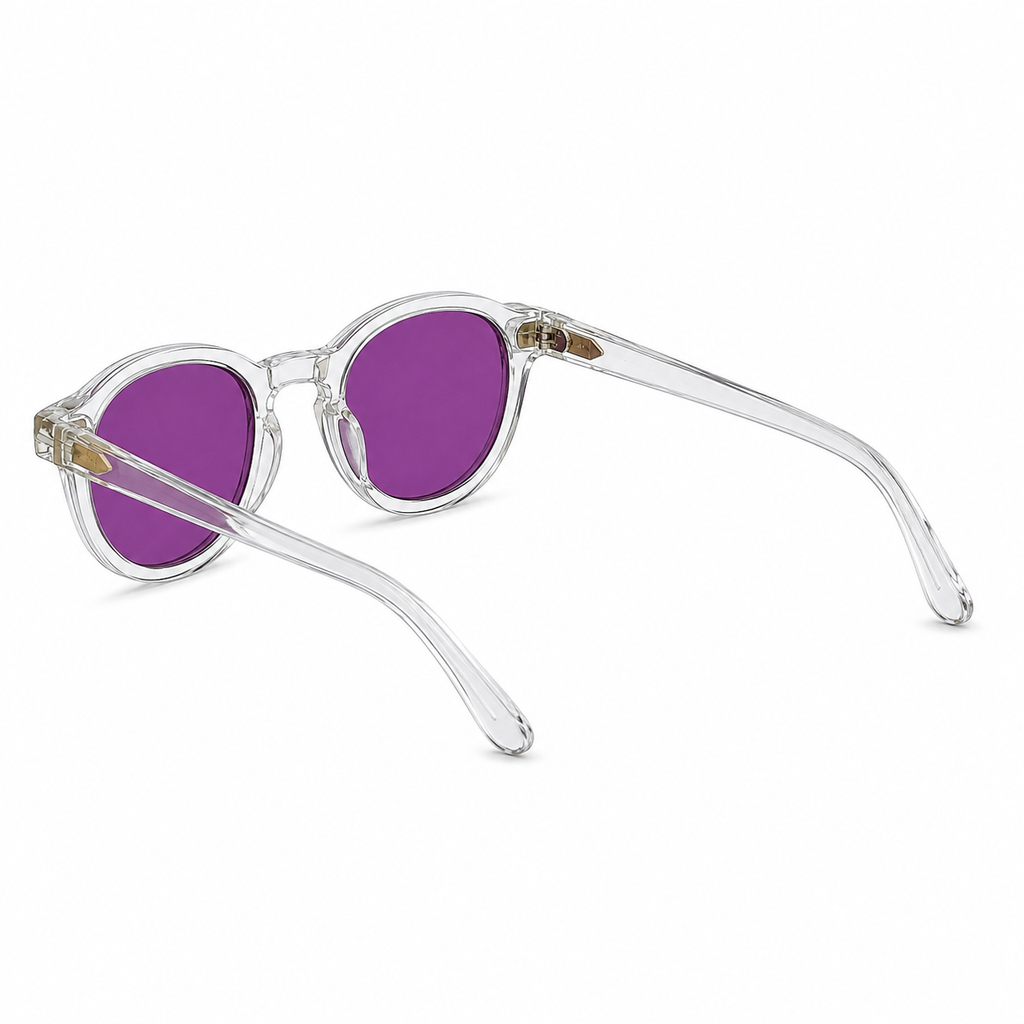 Purple tinted transparent frame