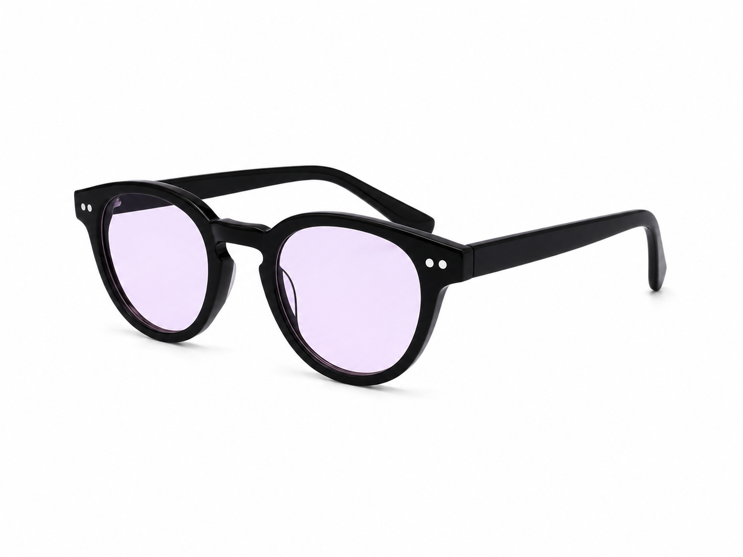 Purple tinted glasses black fame